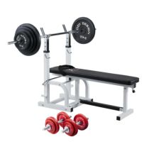 レッドチャレンジャーパック / ラバーバーベルセット100kg