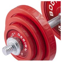 レッドラバーダンベルセット 25kg