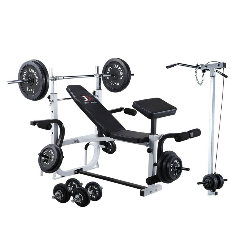 ホームビルダーパックⅡ/ラット付：ラバーバーベル140kg